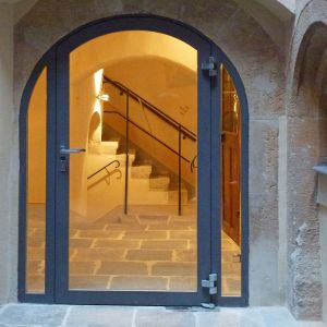 Feuerschutztür Schüco Jansen-Janisol 2 EI30 mit Zustimmung im Einzelfall