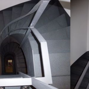 Treppengeländer und Wange in gewendelter Form