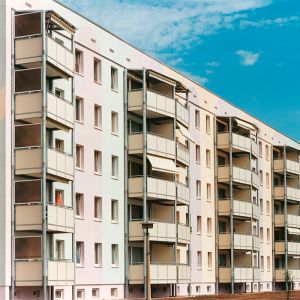 vorgestellte Balkonanlage